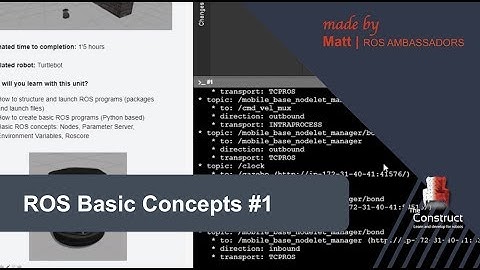 [ROS Tutorials] ROS IN 5 DAYS #1 Basic Concepts. Program Turtlebot 2 robot