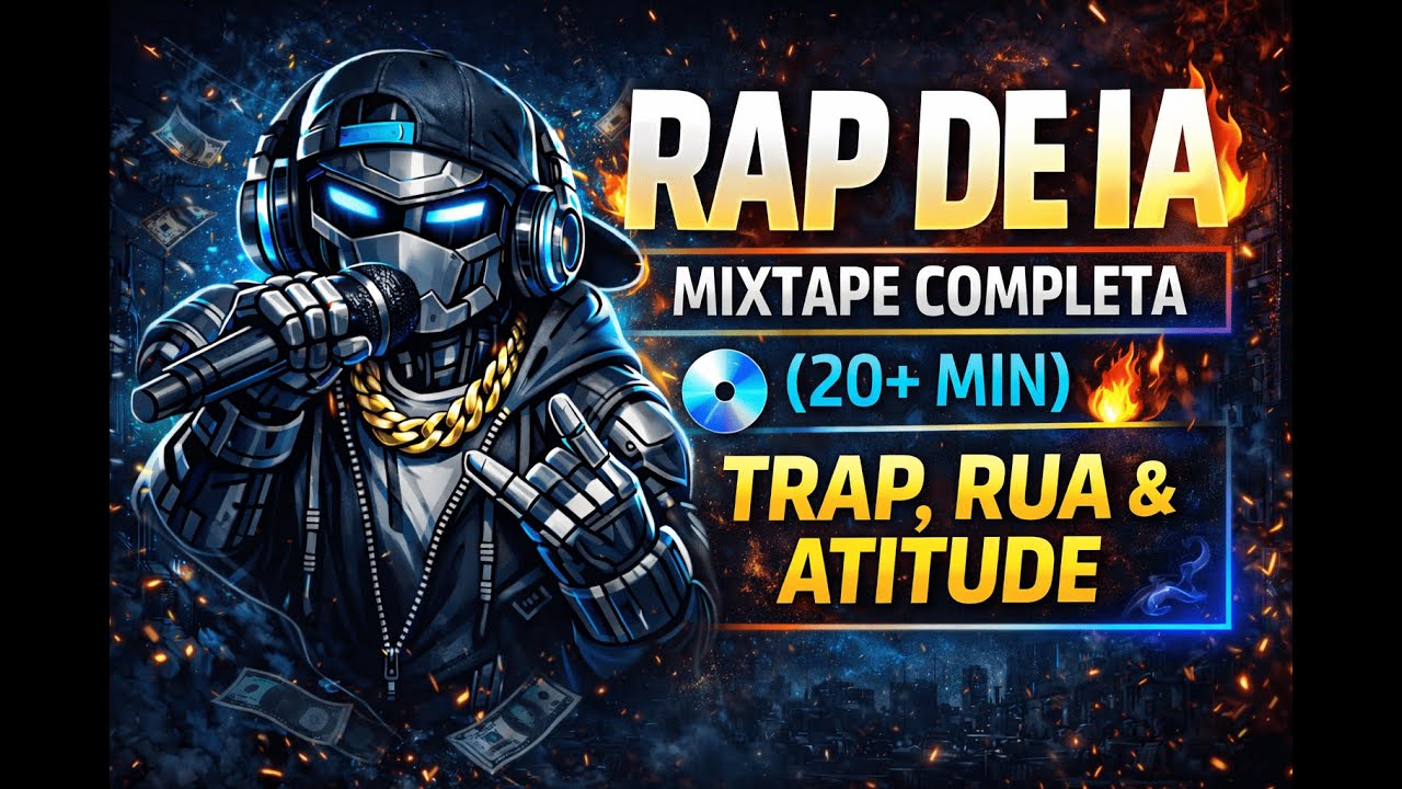 RAP DE IA 🔥 Mixtape Completa (20+ Min) | Trap, Rua e Atitude