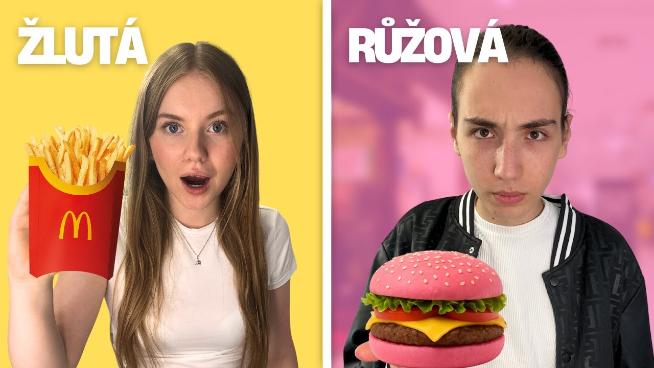 JÍME POUZE JEDNU BARVU JÍDLA! (24 hodin)