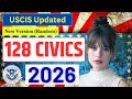 USCIS Update | 128 Civics Questions and Answers (2025 version) For US Citizenship Test 2026 #n400