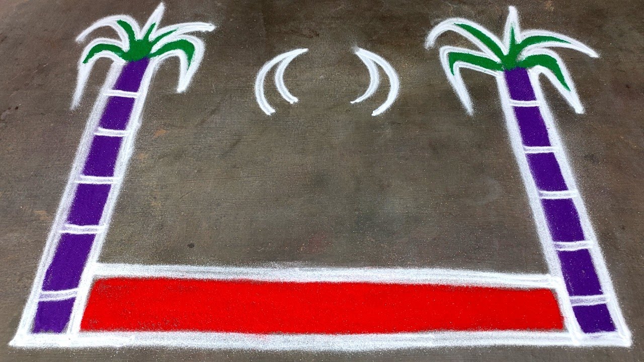 Maatu pongal kolam 2026|sankranti muggulu new designs|basavanna muggulu|maadu kolam|Amazing rangoli