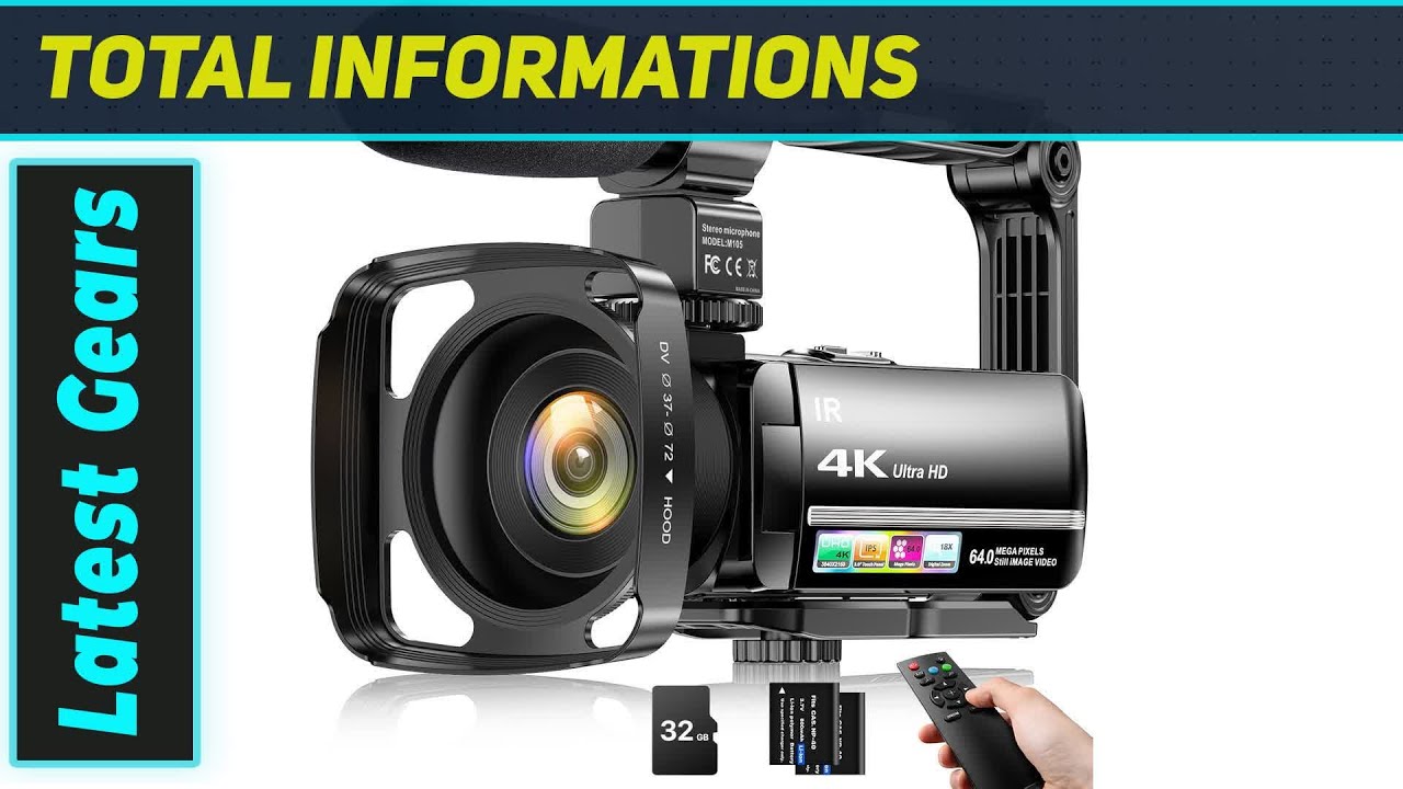 FJFJOPK 4K Vlogging Camera – The Best Budget 64MP Camcorder for YouTube ...