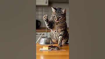 Shocking! 😱😱The cat sets a trap and waits in silence