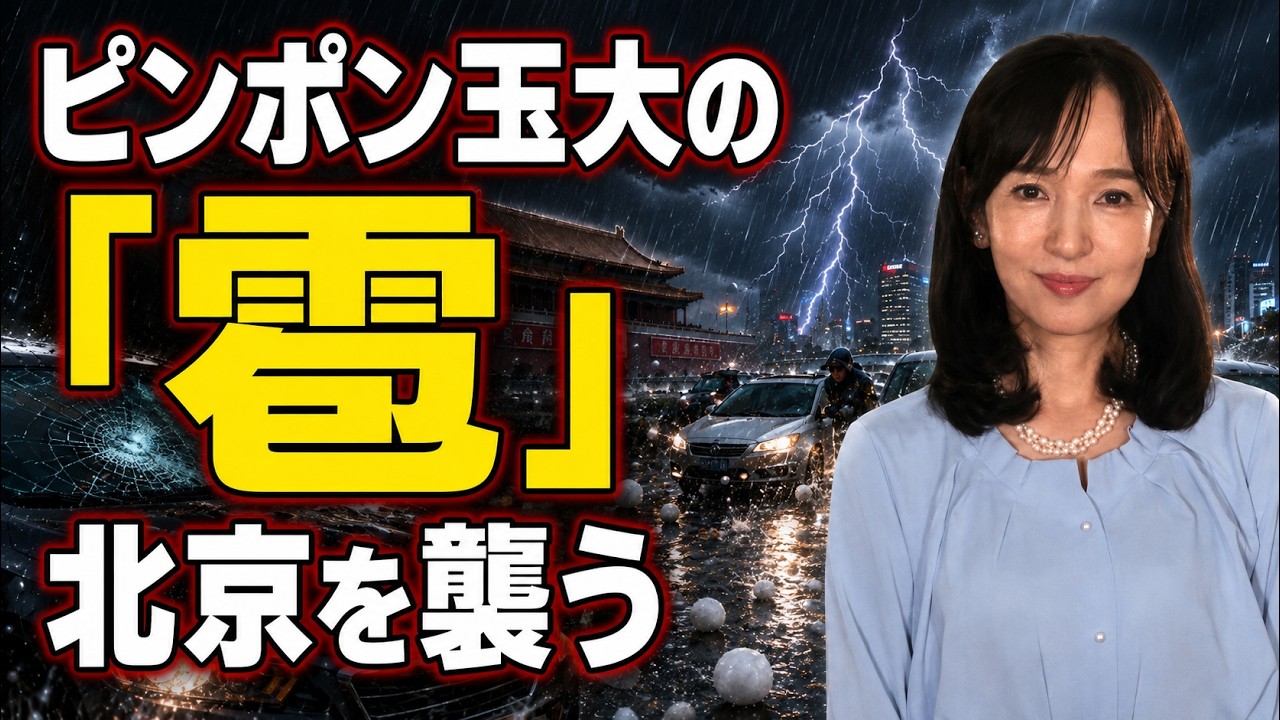 「ピンポン玉大の雹」北京を襲う 中国南部は記録的豪雨で水没