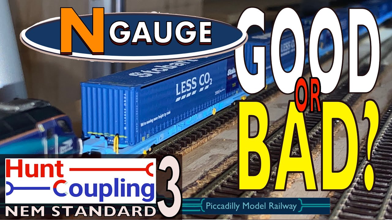 N GAUGE, HUNT COUPLINGS NEM STANDARD on my model railway YouTube