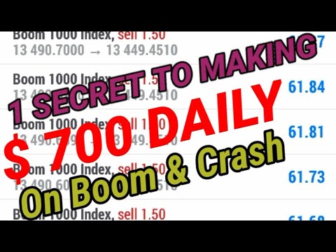 The Only Secret On How To Trade Boom and Crash Without Loses, Make $300 ...