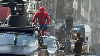Tom Holland Doing his Stunts, Marvel Spider-Man4: Brand New Day filming in Glasgow