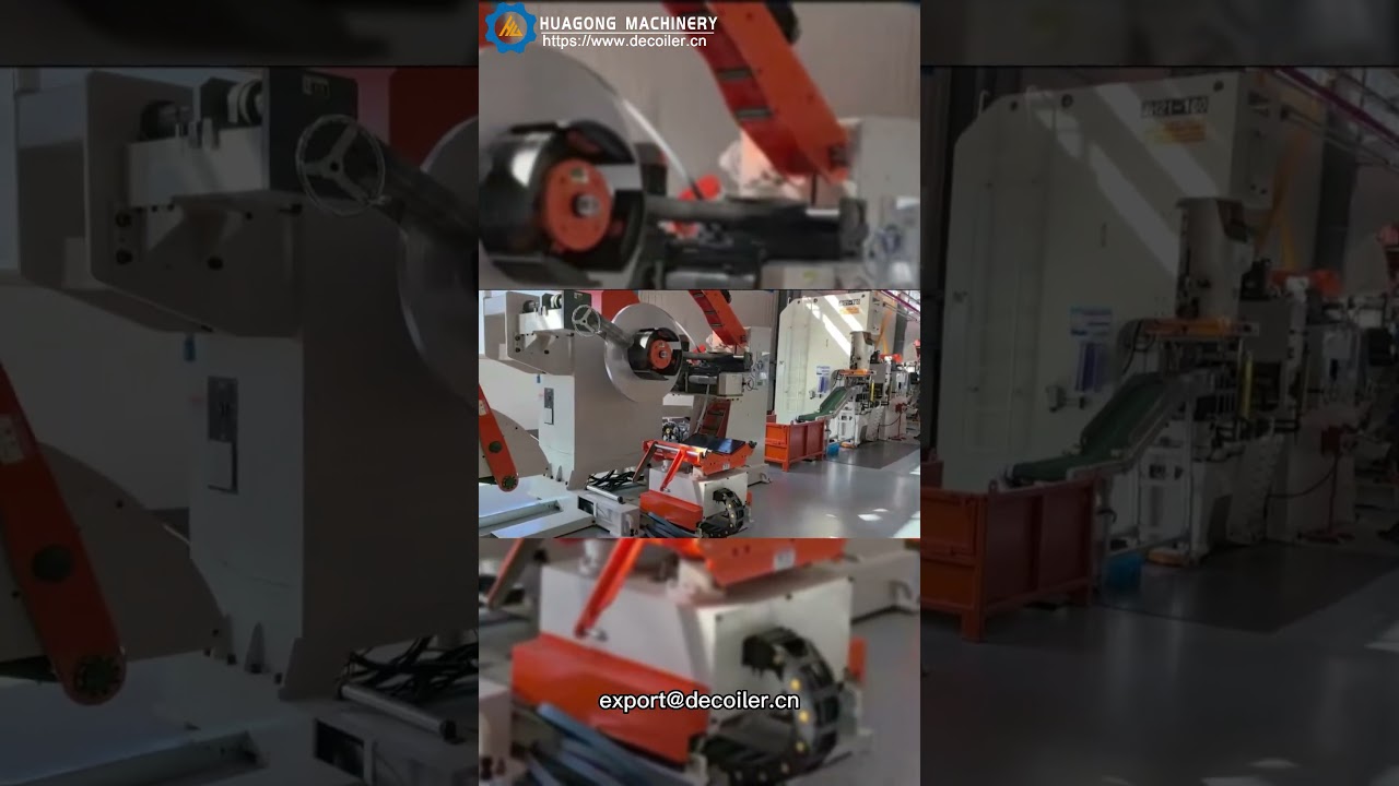 Huagong Straighter feeder and uncoiler 3 in 1 machine factory China 