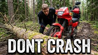 You can’t do this everywhere on a Motorcycle! // Honda Dominator 650 Dual Sport