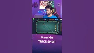 🔥 KNUCKLE TRICKSHOT 🔥 8 ball pool GamingWithK #8ballpool #gamingwithk #trickshots #viral