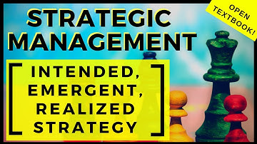 2- Intended, Emergent, and Realized Business Strategies – Strategic Management - Chapter 1  Lesson 2