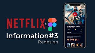 Netflix Mobile App Redesign with Figma : Information page #1