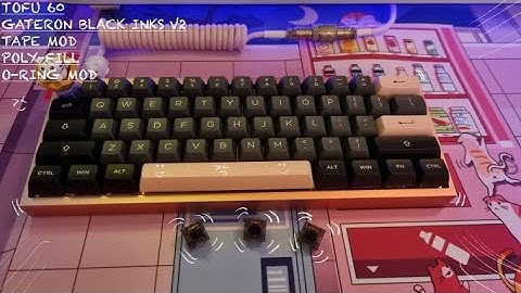 Tofu 60 Gateron Black Inks V2 Sound Test | Tape Mod, O-Ring Mod, Poly-Fill, Switch Pads