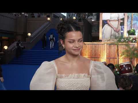 Catherine Laga’aia, in Tokyo, on the Moana (Live Action) global press tour
