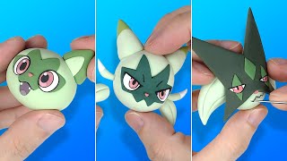 Pokémon Sprigatito line Clay Art[Pokémon Scarlet \& Violet]