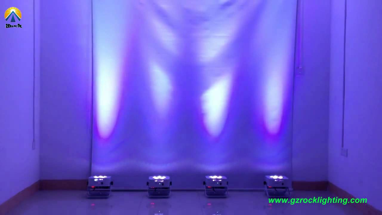 Fade Mode 6*15W RGBAW LED uplighting with built in Rechargeable battery powered & wireless DMX