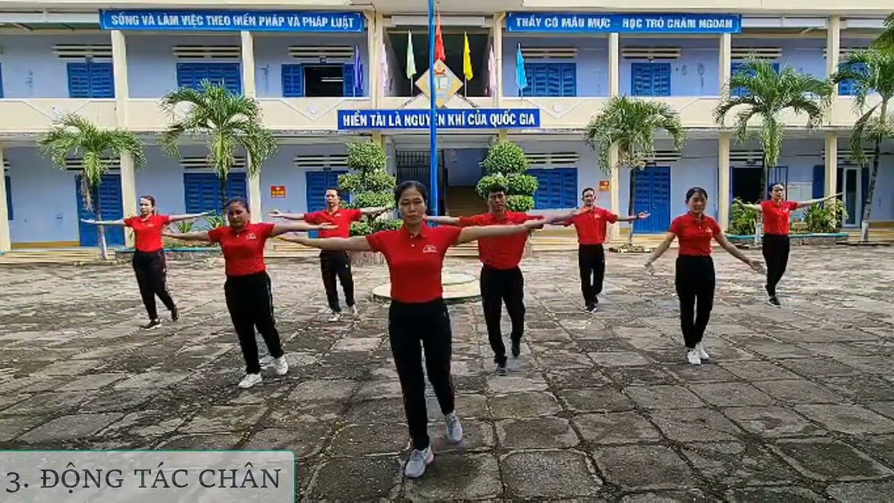 BÀI THỂ DỤC GIỮA GIỜ CÔNG ĐOÀN Trường THCS Trần Quang Khải