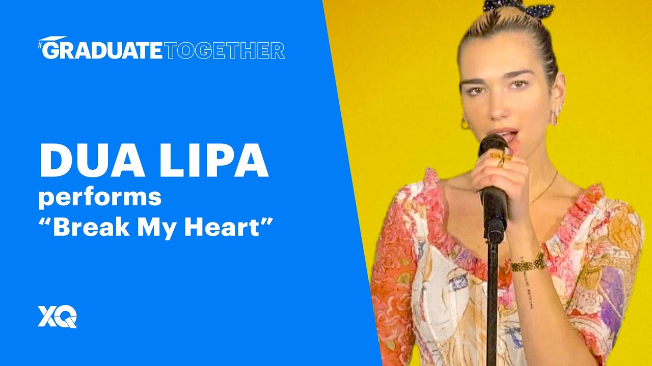 Graduate Together Watch Dua Lipa Perform Break My Heart Popsugar Entertainment - break my heart dua lipa roblox id