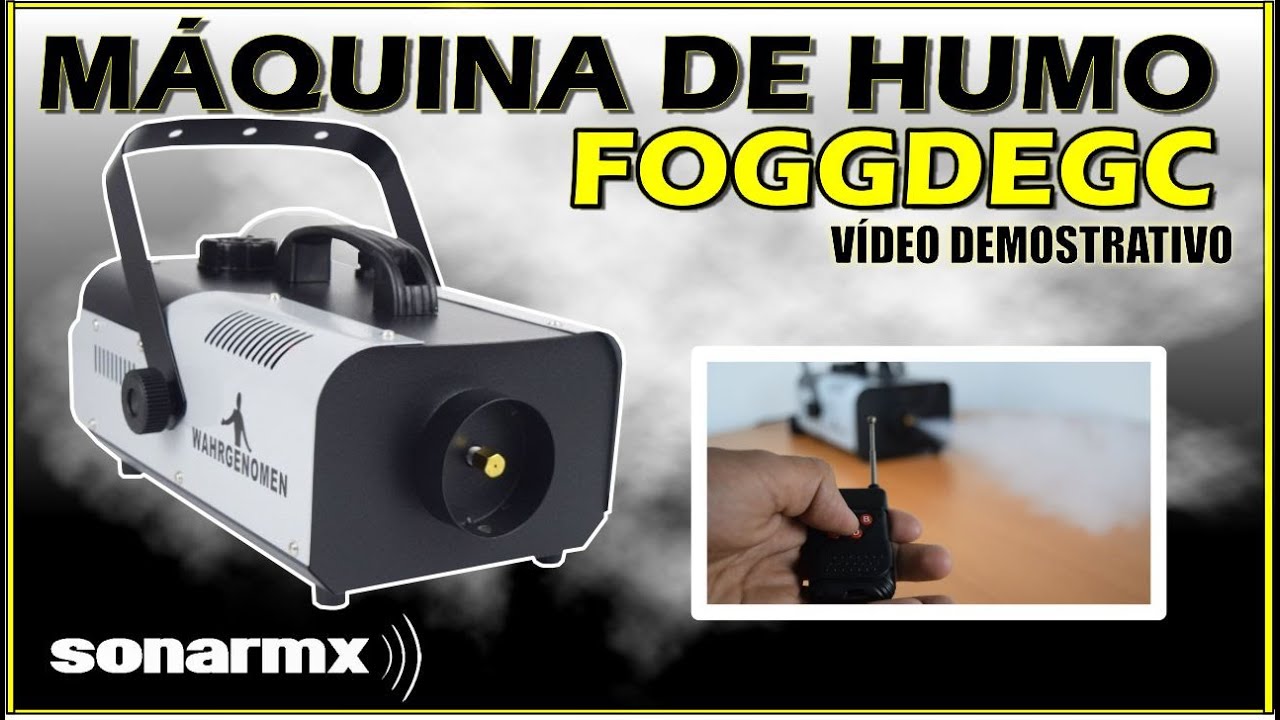 Máquina de humo ALTO FLUJO 1200 W/ Funcionamiento marca Wahrgenomen  FOGGDEGC 