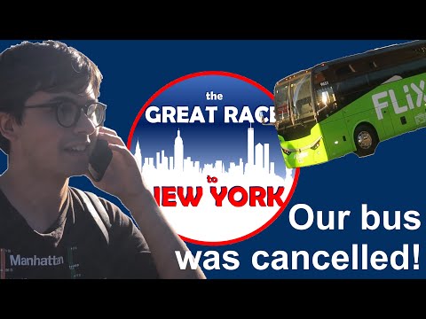 Great Race to New York: Our Bus Was Cancelled! (Episode 1)