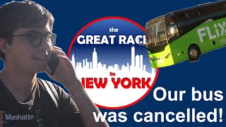 Great Race to New York: Our Bus Was Cancelled! (Episode 1)