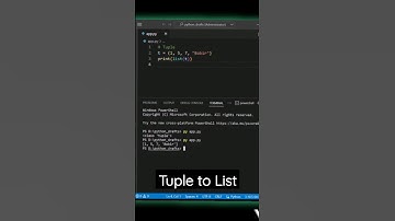tuple & list #python #tuple #list