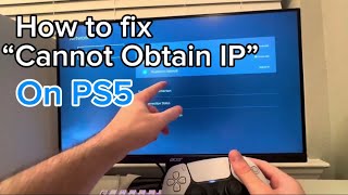 PS5: How to fix “Cannot obtain IP address” error message on PS5 (Updated Tutorial!) (2024)