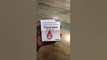 CLEARWAX EAR DROP IT S USED FOR CLEAR EAR WAXING DROP AND KAAN KE MAIL YANI GANDGI KO NIKALNE KE 