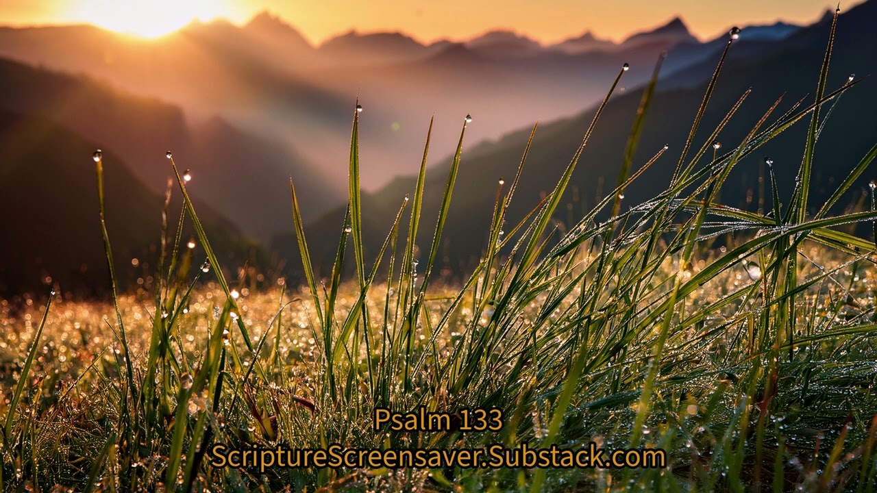 Psalm 133 - Daily Bread - Daily Devotional - Daily Scripture -  ScriptureScreensaver.Substack.com