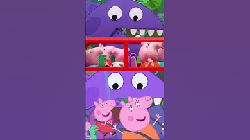 Tales VS Toys: DINOSAUR Safari 🦕🌴 #PeppaPig #Shorts #toys #toyplay