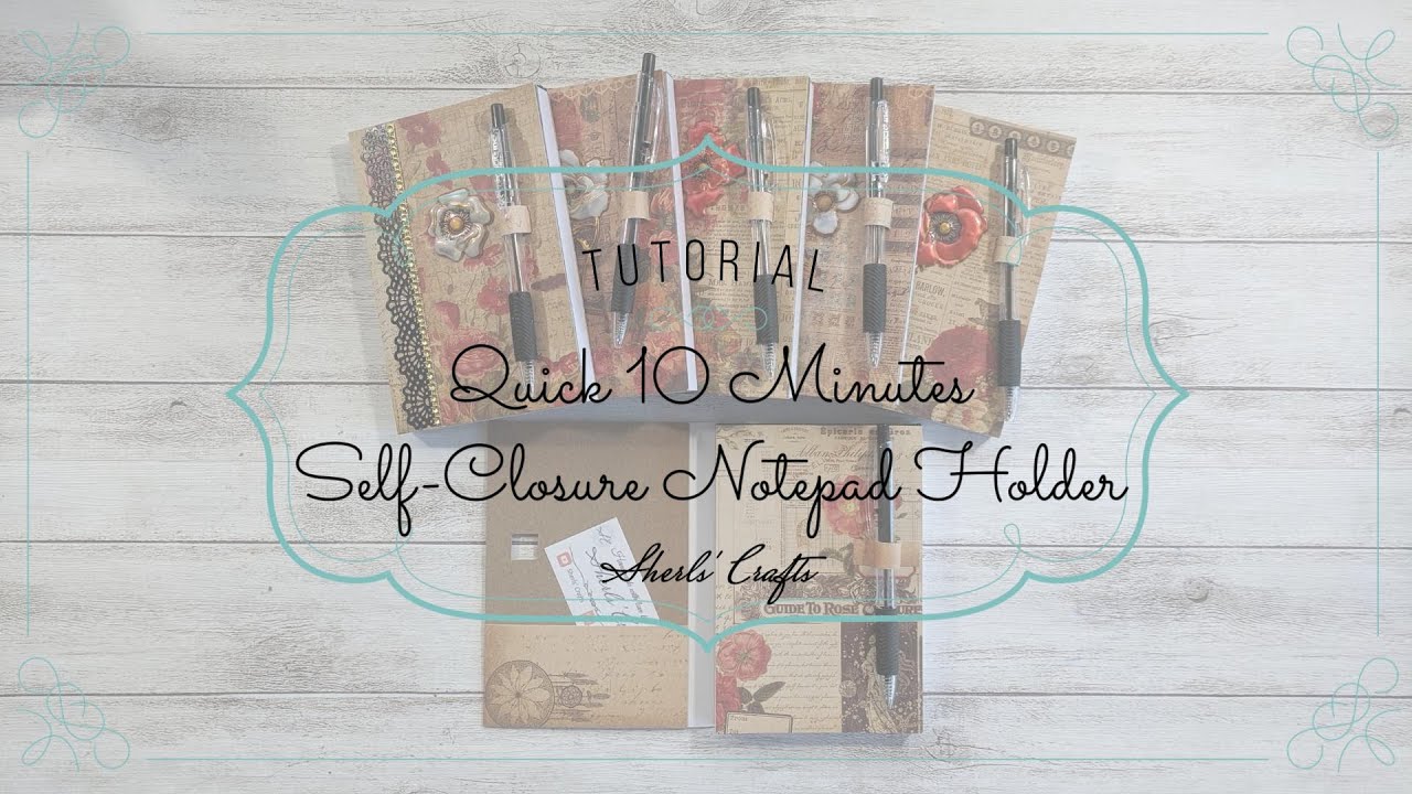 Quick 10 Minutes Self Closure Notepad Holder | Craft Fair/Quick Gift Ideas