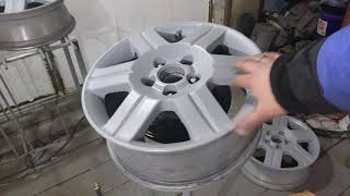 Подготовка и покраска дисков акрилом. Honda Cr-v