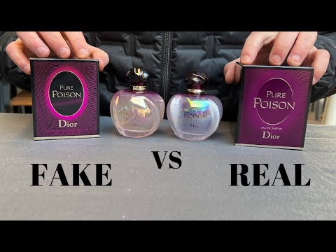 Fake vs Real Dior Pure Poison Perfume 