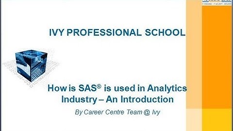 Analytics Webinar - How To Use SAS in Analytics Industry - an Introduction