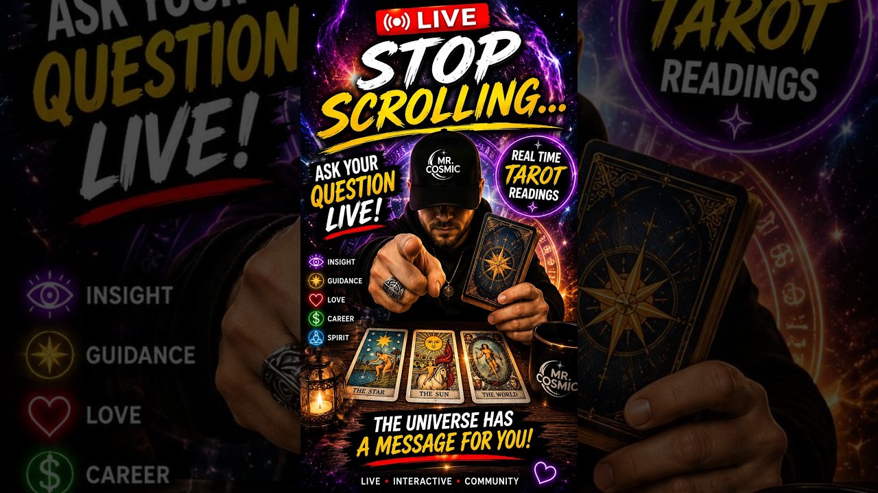 🔴 LIVE TAROT | Stop Scrolling. YES This Reading Found You 🃏✨ #mrcosmic #livetarot thumbnail