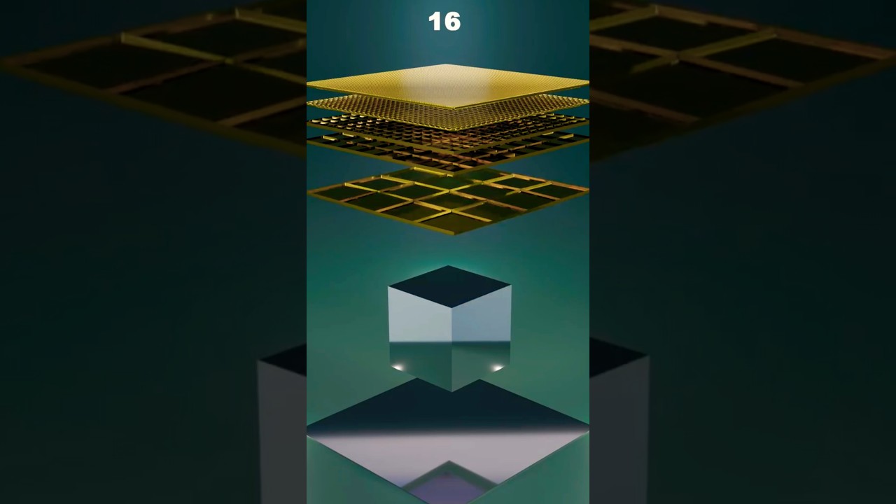 1M GOLDEN Layers Floating in Mid-Air Above a Mysterious Cube😍😍| 