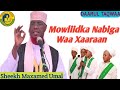 SHEEKH MAXAMED CABDI UMAL AYAA SI KULUL UGU HADLEY MOWLIIDKA NABIGA MOWLIIDKA NABIGA WAA XAARAAN
