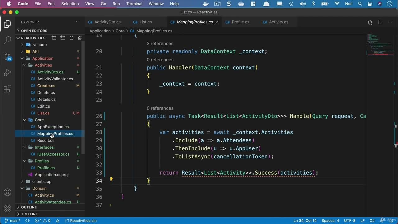 Net Core and React Entity Framework Relationships Shaping the related ...