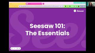 Seesaw 101 Webinar
