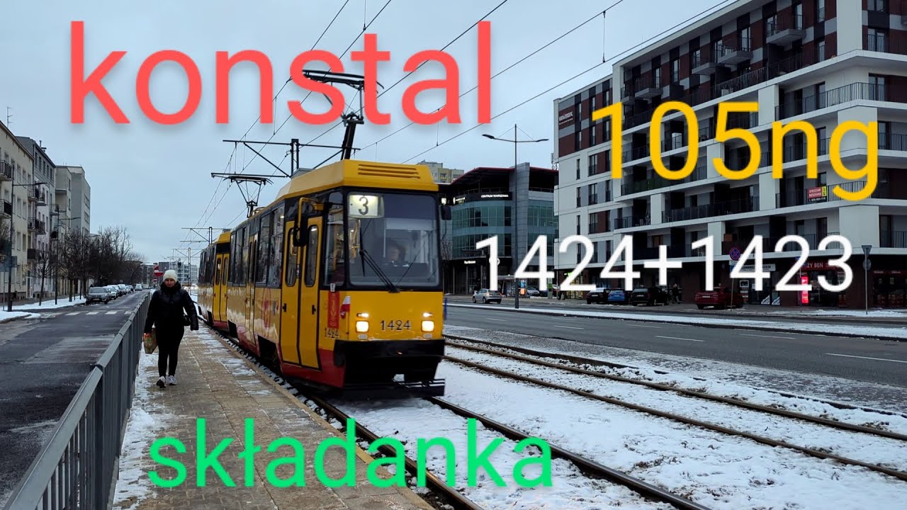 konstal 105ng 1424+1423: prezentacja składu