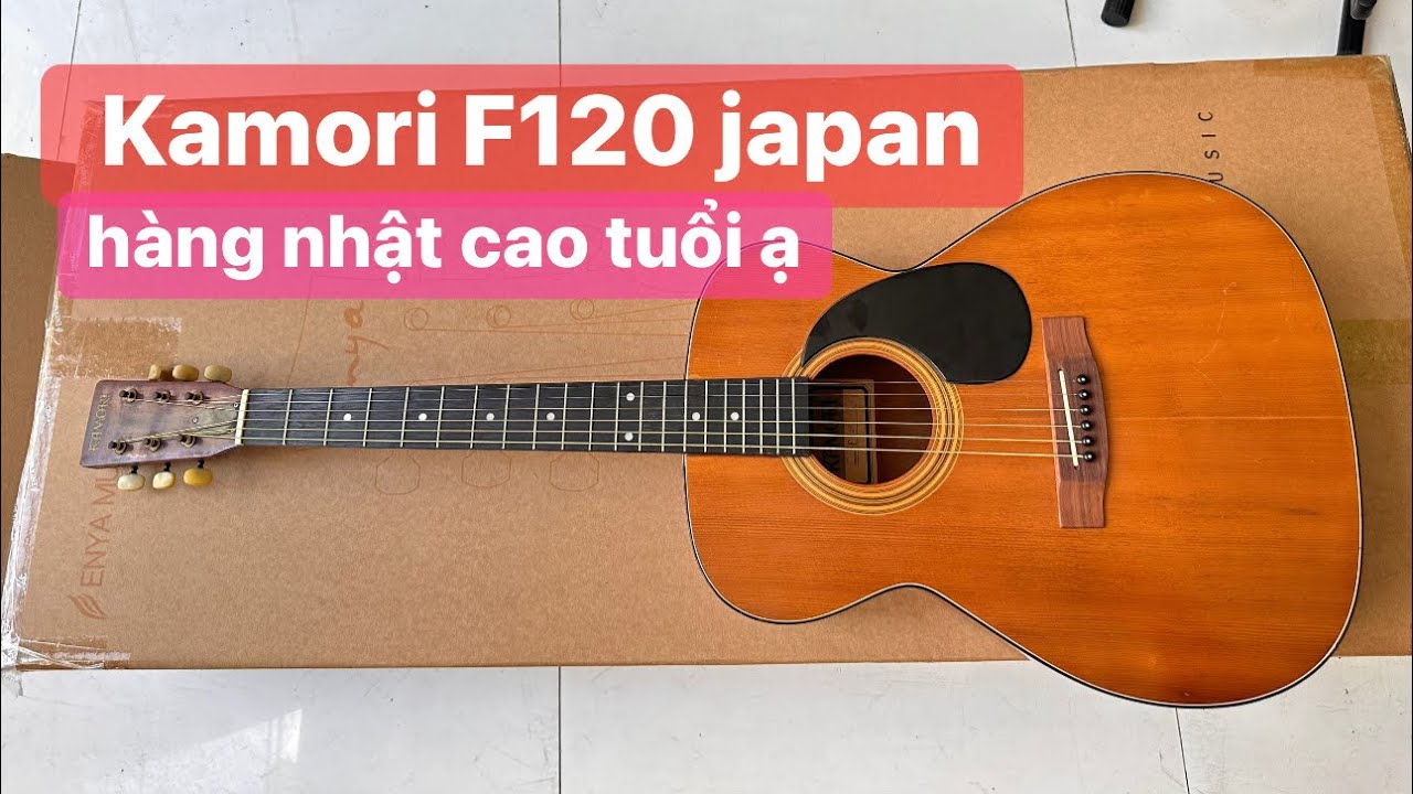 Đàn guitar acoustic Kamori F120 japan. Giá; 1tr600k ( test guitar nhật