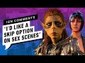 Baldurs gate 3 shadowheart and laezel react to horny ign comments