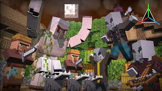 Villager vs Pillager Life | Minecraft Animation