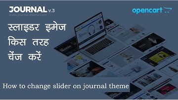 How To Change Slider Image In OpenCart Journal Theme   hindi