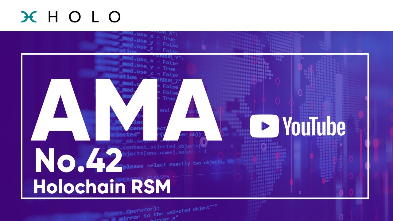 Holo AMA No. 42 Let's get technical with Holochain RSM w/ Art Brock ...