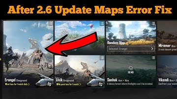 Pubg Mobile Map Downloading Problem 2.6 Update | Pubg Maps Download Error Solution 100%