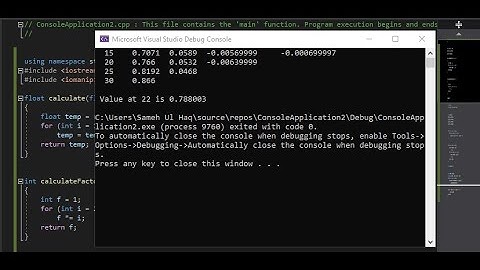 Newton backward interpolation program in C++ | Numerical Analysis