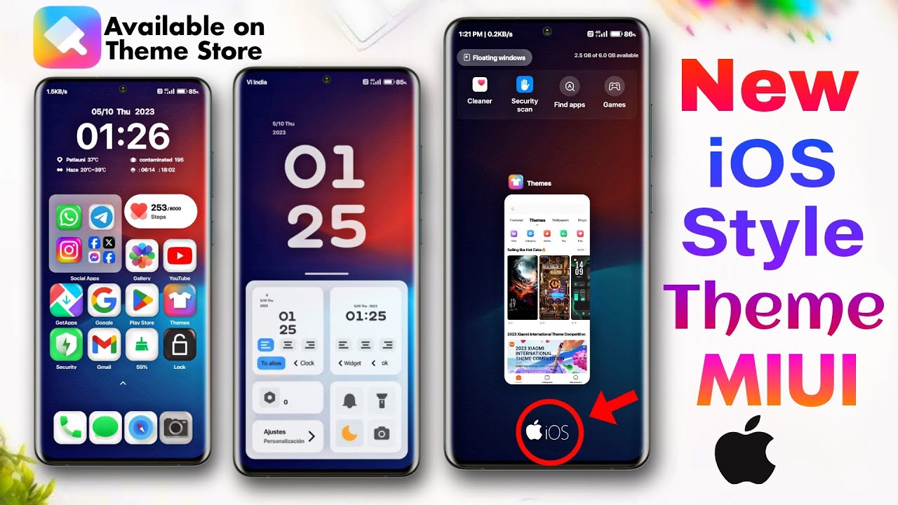 New iOS Style Theme🔥For Miui available on Theme Store!! Download ...