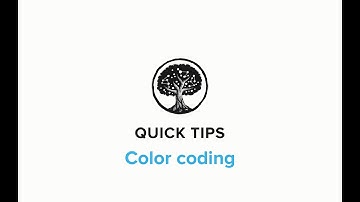Quick Tip #22: How do I color code elements?