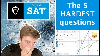 The 5 Hardest DIGITAL SAT QUESTIONS (score PERFECTLY in 2024)